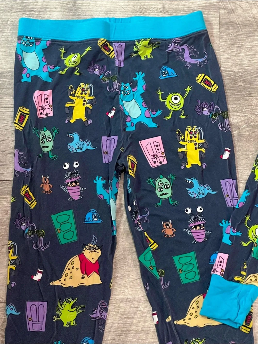 Little Sleepies Disney Monsters Inc Pajama Set Size 7/8 EUC